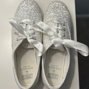 Keds/Kate Spade bridal sneakers, size 5, only worn once, original box included
